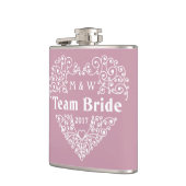 De de douanetekstfles van de Bride van het team Heupfles (Links)