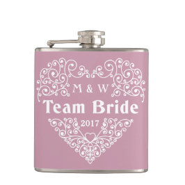 De de douanetekstfles van de Bride van het team Heupfles