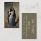 De de douanevisitekaartjes van de Kus/van IL Bacio Visitekaartje (Voorkant / Achterkant)