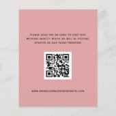 De de Dustale Tekst van de Code van het Roos QR va (Achterkant)