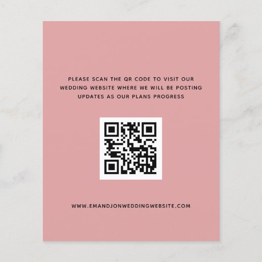 De de Dustale Tekst van de Code van het Roos QR va (Achterkant)