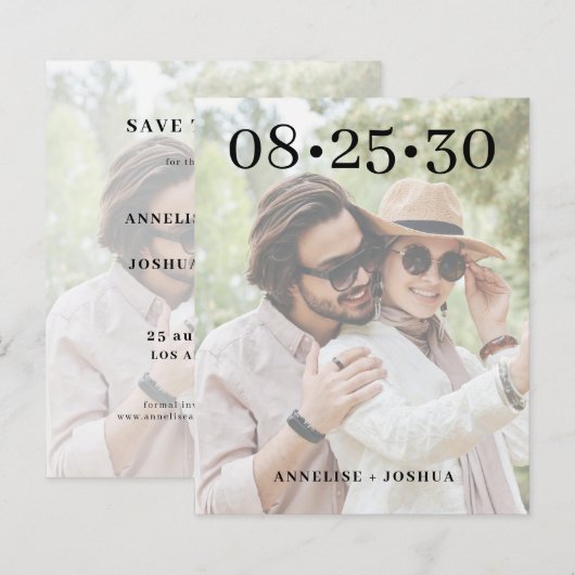 De de fototypografie bruiloft van de begroting spa (Voorkant / Achterkant)