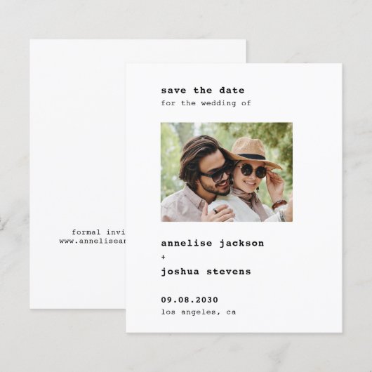 De de fototypografie bruiloft van de begroting spa (Voorkant / Achterkant)