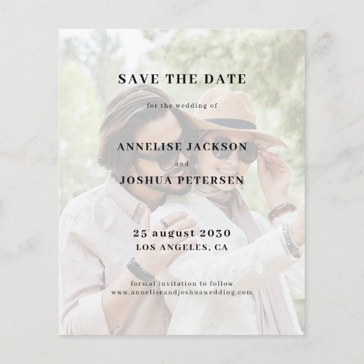 De de fototypografie bruiloft van de begroting spa flyer (Achterkant)