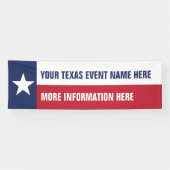 De de gebeurtenisbanner van de vlag Texas met uw i Spandoek (Horizontaal)