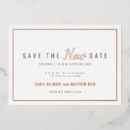 De de gebeurtenisverandering van het huwelijk spar folie uitnodiging