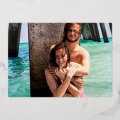 De de gebeurtenisverandering van het huwelijk spar folie uitnodiging (Achterkant)