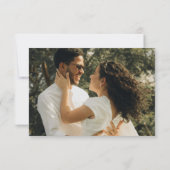 De de gebeurtenisverandering van het huwelijk spar save the date (Achterkant)