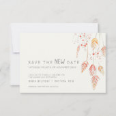 De de gebeurtenisverandering van het huwelijk spar save the date (Voorkant)