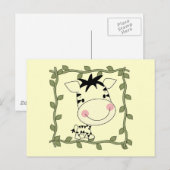 De de Gestreepte T-shirts en Giften van het baby Briefkaart (Voorkant / Achterkant)