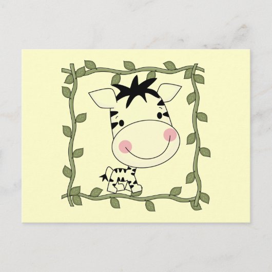 De de Gestreepte T-shirts en Giften van het baby Briefkaart (Voorkant)