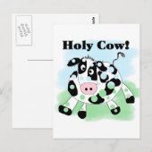 De de heilige T-shirts en Giften van de Koe Briefkaart (Voorkant / Achterkant)