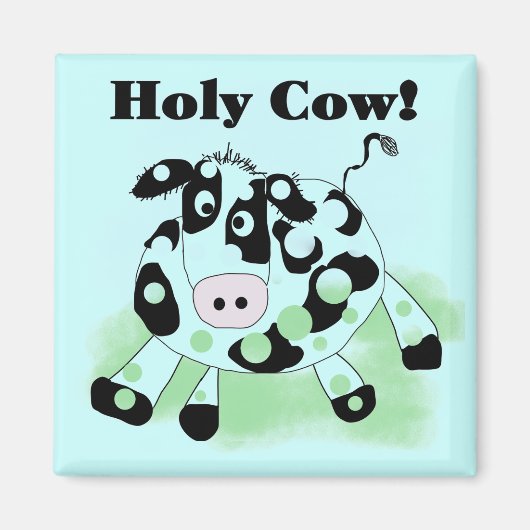 De de heilige T-shirts en Giften van de Koe Magneet (Voorkant)