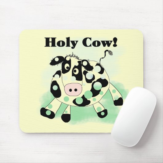 De de heilige T-shirts en Giften van de Koe Muismat (Met muis)