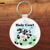De de heilige T-shirts en Giften van de Koe Sleutelhanger (Voorkant)