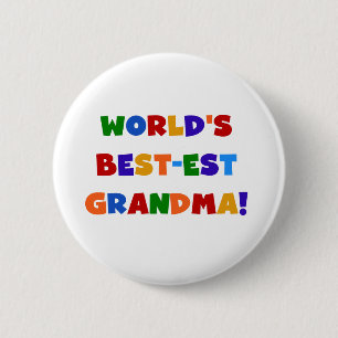 De de Heldere T-shirts en Giften van de Oma van he Ronde Button 5,7 Cm
