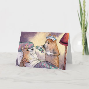 De de hondverpleegster van Corgi, wordt goed Kaart