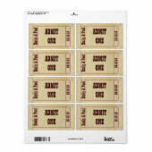 De de kaartenstijl van de Sticker van het huwelijk (Full Sheet)