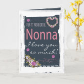 De de kaarttrendy van Nonna en moderne Kaart (Gele Bloem)