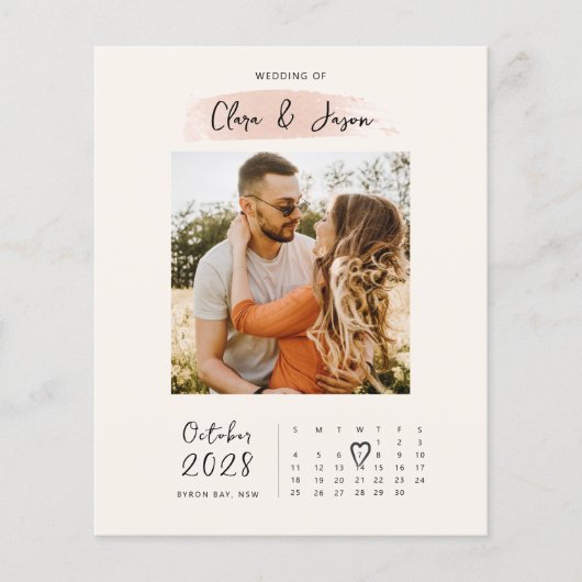 De de kalenderfoto van de BEGROTING sparen de Uitn Flyer (Voorkant)