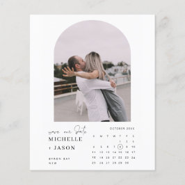 De de kalenderfoto van de BEGROTING sparen de Uitn Flyer