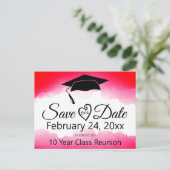 De de klassenReünie van de Rode Waterverf van de d Briefkaart (Staand voorkant)