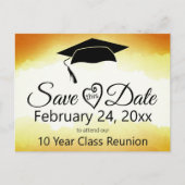 De de klassenreünie van de waterverf sparen de Sja Briefkaart (Voorkant)