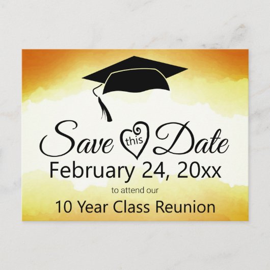 De de klassenreünie van de waterverf sparen de Sja Briefkaart (Voorkant)