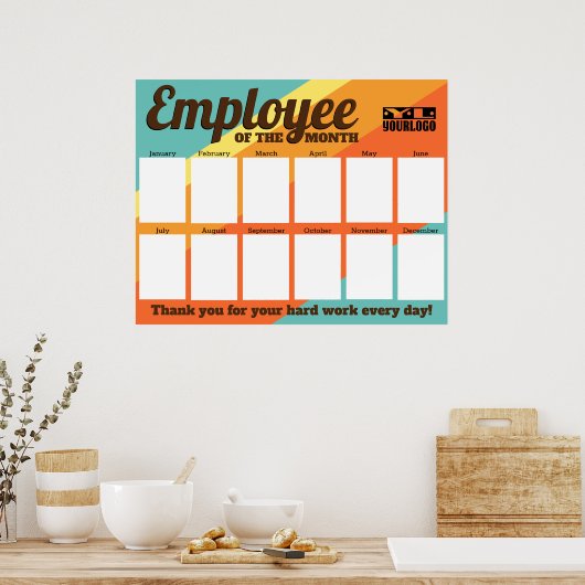 De de kleurenfotowerknemer van de douane van de ma poster (Keuken)