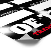 De de kleurenschrijver van de douane naammedewerke poster (Hoek)