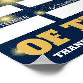 De de kleurenschrijver van de douane naammedewerke poster (Hoek)