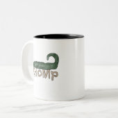 De de KrokodilleT-shirts en Giften van Chomp Tweekleurige Koffiemok (Voorkant links)