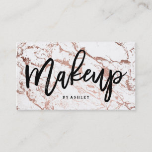 De de kunstenaarstypografie van de make-up nam visitekaartje