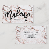 De de kunstenaarstypografie van de make-up nam visitekaartje (Voorkant / Achterkant)