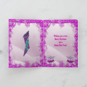 De de leuke Fee van de Pruim van de Suiker & Feestdagen Kaart (Binnen)