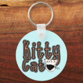De de leuke T-shirts en Giften van de Kat van het  Sleutelhanger (Voorkant)