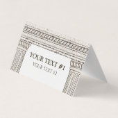 De de lijstkaart van de partijdouane van de partij visitekaartje (Achterkant)