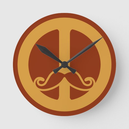 De de muurklok van Stache van de Vrede Ronde Klok (Voorkant)