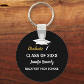 De de naamschool van de douane afstuderen klasse v sleutelhanger (Voorkant)