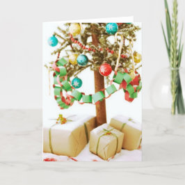 De de oude Kaarten en Stickers van de Kerstboom
