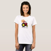 De de rode T-shirts en Giften van de Tractor van (Voorkant volledig)