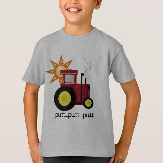 De de rode T-shirts en Giften van de Tractor van (Voorkant)