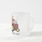 De de rode T-shirts en Giften van de Tractor van Matglas Koffiemok (Voorkant rechts)