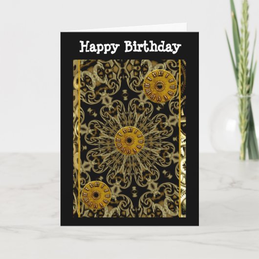 De de roestmachines van Steampunk vervalsen Kaart (Voorkant)