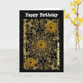 De de roestmachines van Steampunk vervalsen Kaart (Gele Bloem)