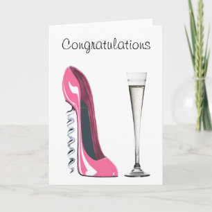 De de roze Schoen van de Stiletto van de Kaart