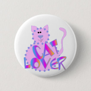 De de roze T-shirts en Giften van de Minnaar van Ronde Button 5,7 Cm