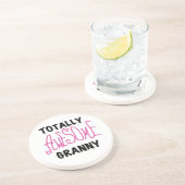 De de Roze T-shirts en Giften van de totaal Zandsteen Onderzetter (Zijkant)