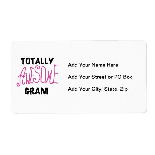 De de Roze T-shirts en Giften van het totaal Etiket (Voorkant)