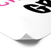 De de Roze T-shirts en Giften van het totaal Poster (Hoek)